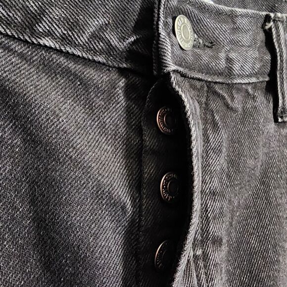 Old Navy Sz. 14 High-Waisted Slouchy Straight Cropped Distressed Jeans - Picture 8 of 12